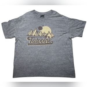 Star Wars 2XL Welcome To Tatooine Heather Gray Tee Shirt Retro Classic XXL